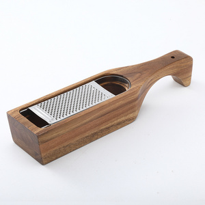 MultiPurpose Chocolate Cheese Grater With Wood Storage Box Container