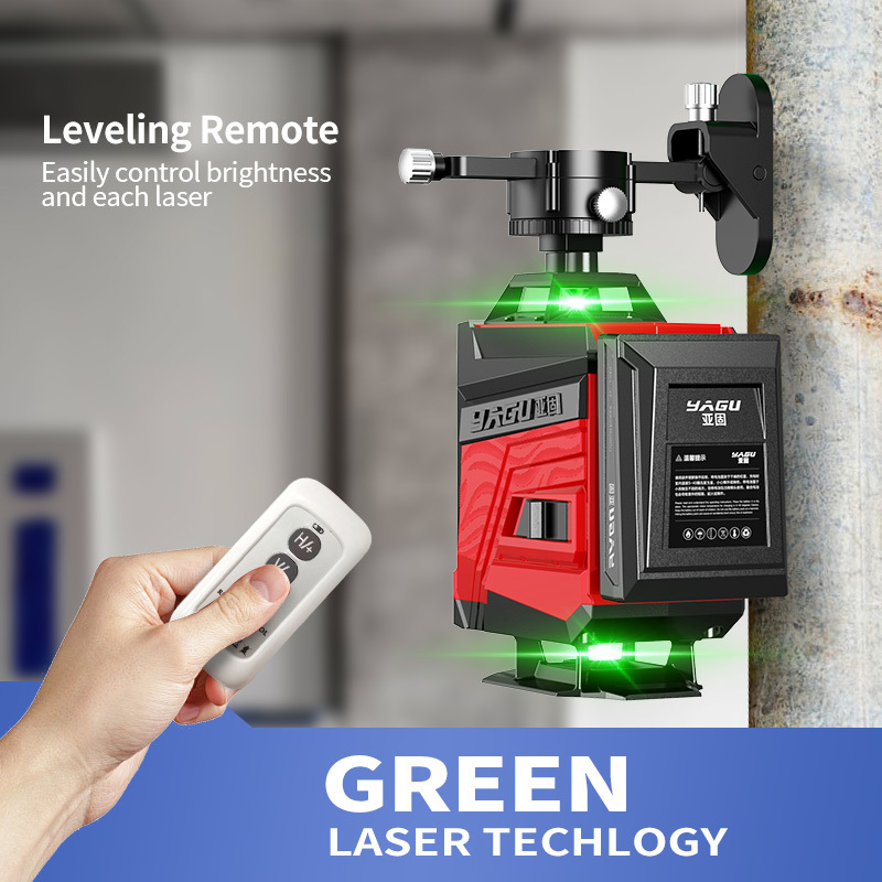 360 16 lines High precision laser level self-leveling, outdoor level blue and green laser   4D16lines