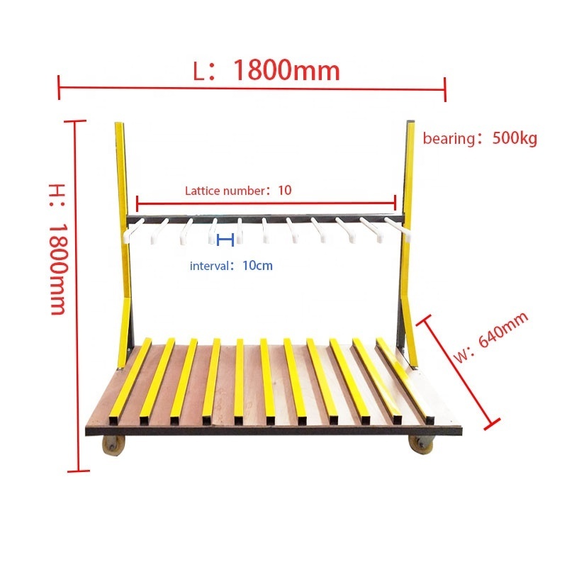 1800*640*1800mm heavy duty vertical sheet meal storage rack for industry