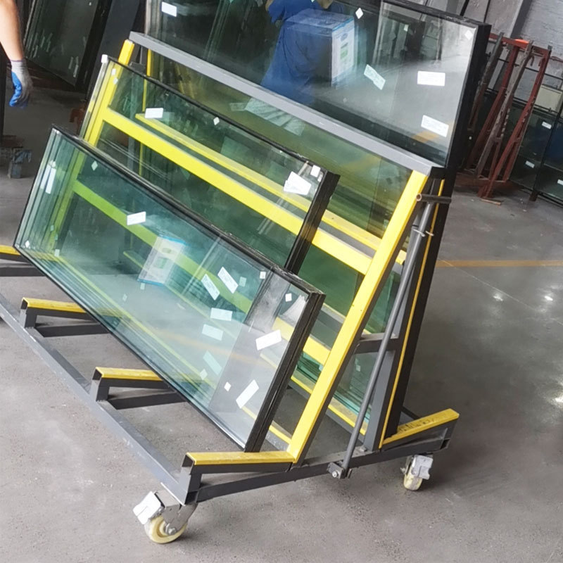 Two-sided artificial stone slabs transportation buggy Storage High quality glass transport wagons granite shop stone moving cart