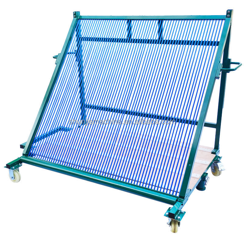 Glass harp rack for transportation insulating glass sheet vertical sorting cart glass transport rack