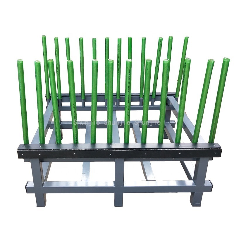 Professionally designed horizontal glass door storage rack with 10mm thick hidden line rubber