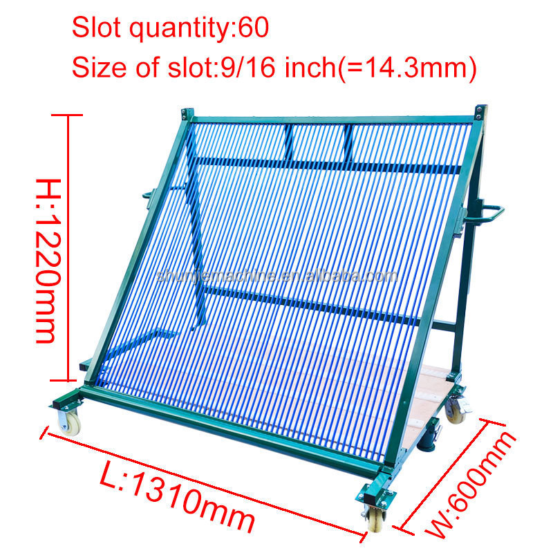 Glass harp rack for transportation insulating glass sheet vertical sorting cart glass transport rack