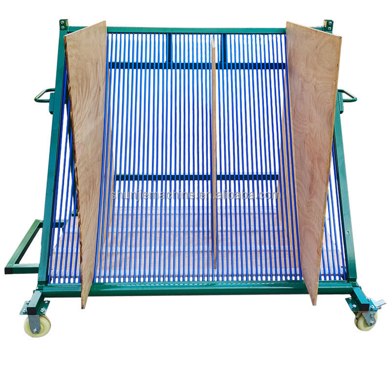 Glass harp rack for transportation insulating glass sheet vertical sorting cart glass transport rack