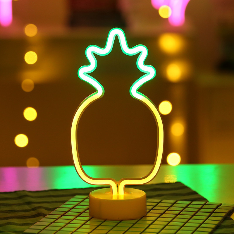 Home Neon Decoration Christmas Light USB Battery Dual Purpose Neon Night Light Table Lamp