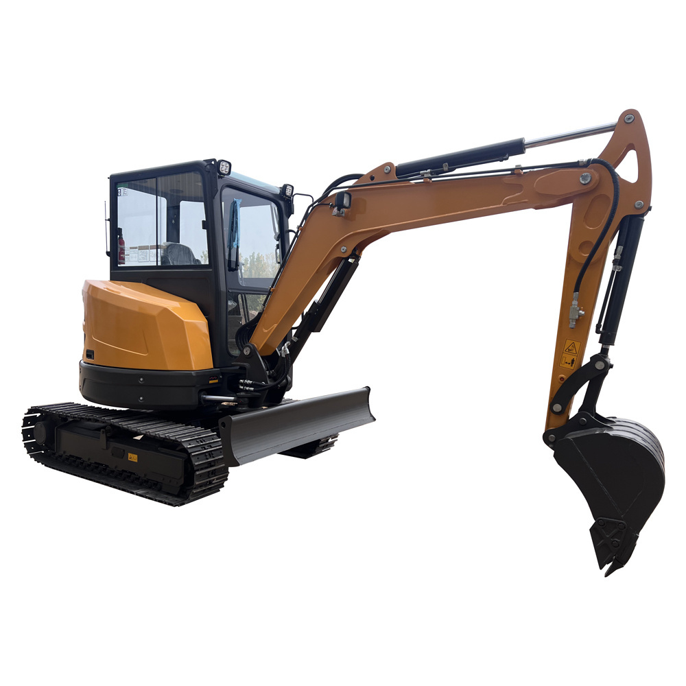 Mini excavator with ce small excavation equipment 1.2 ton micro digger swing boom