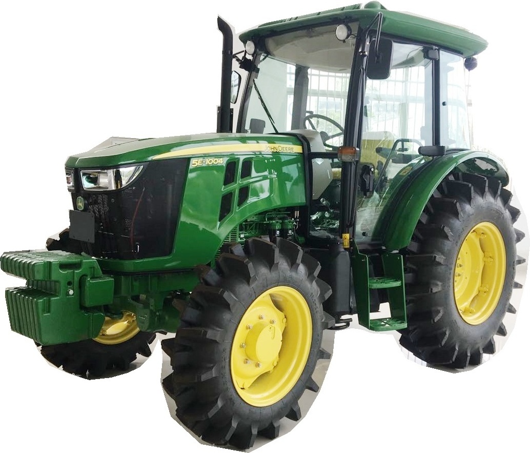 Used John Deere Wheel Tractor 4x4WD 100hp 5E1004 with cab for sale in good condition