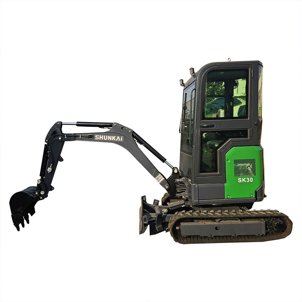 HT20 tracked bucket mini excavator 2 ton micro digger machine hydraulic crawler portable mulcher