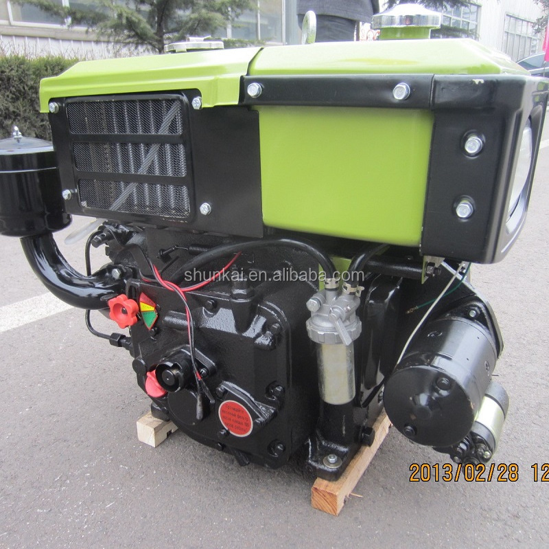 Chinese good quality and price Diesel Engine with radiator 8hp to 18hp