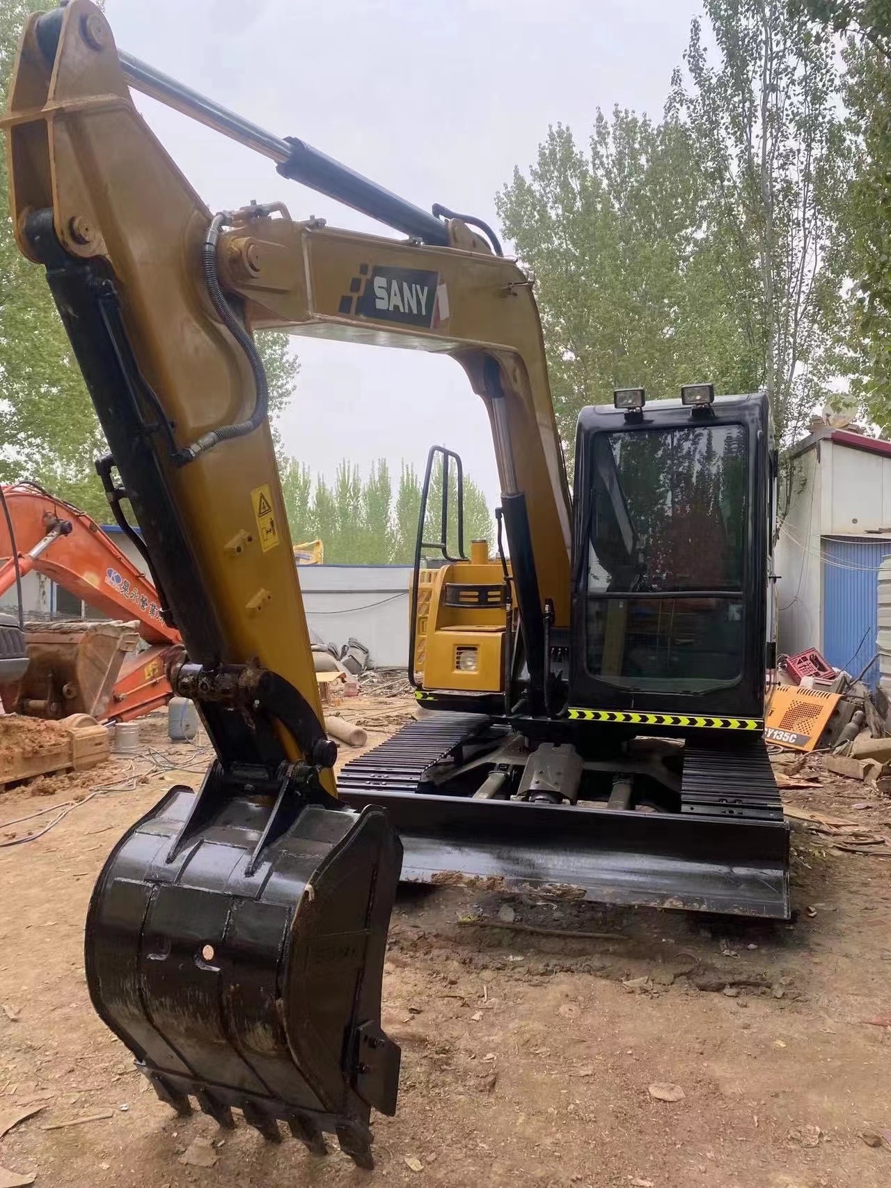 Used Sany mini excavator for sale, 7 ton mini digger, used Sany excavator 75C