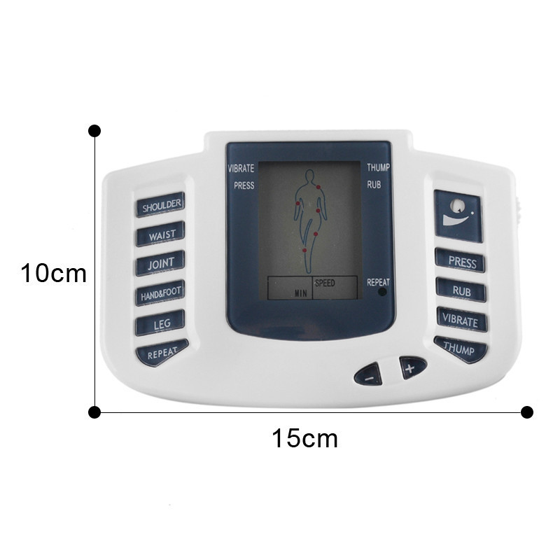 JR-309A Electronic pulse massager  body massager TENS UNIT EMS MACHINE Electrical Stimulator with electrode massage slipper