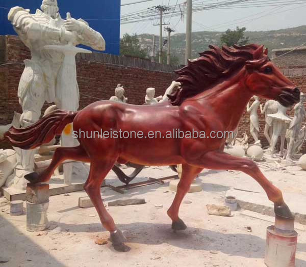 garden decoration life size horse fibreglass sculpture  supplier