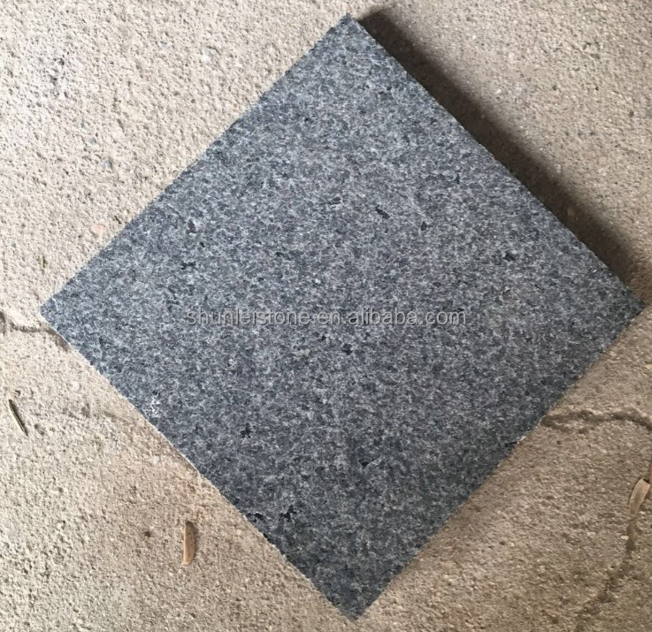 China cheap granite stone polished Yixian black granite stone