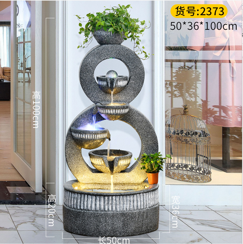 Large decorative waterfall wall fountain