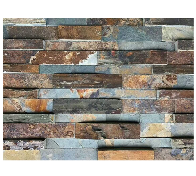 China hot sale flat plate rusty slate natural stone veneer