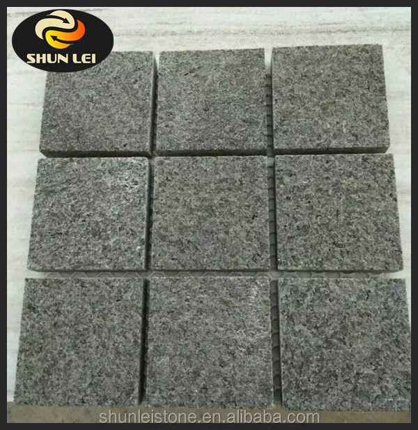 Factory direct sale flamed granite meshed paver for driveway