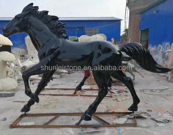 garden decoration life size horse fibreglass sculpture  supplier