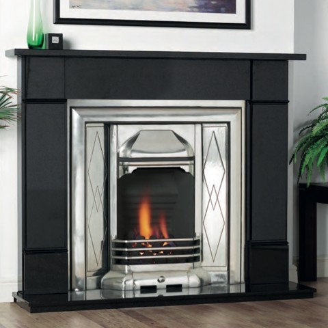 Shanxi Black Granite Fireplace Surround