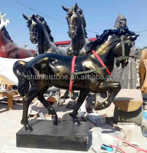 garden decoration life size horse fibreglass sculpture  supplier