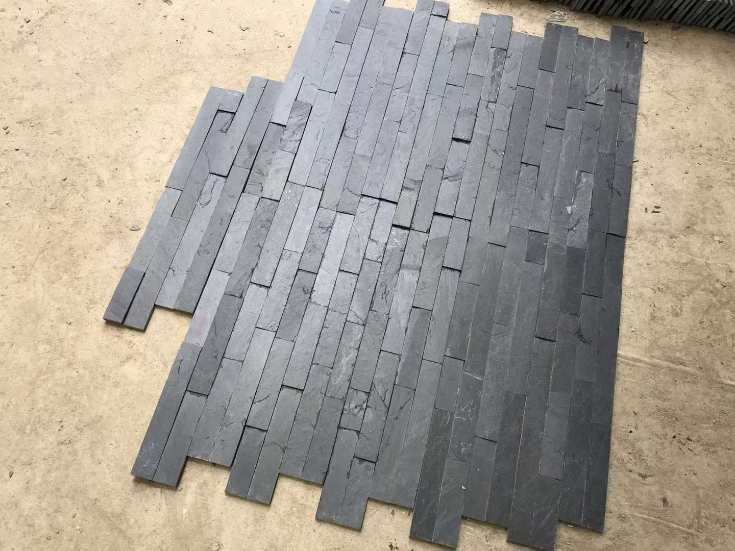 Decorative Natural Black Slate Ledgestone Panel for Wall