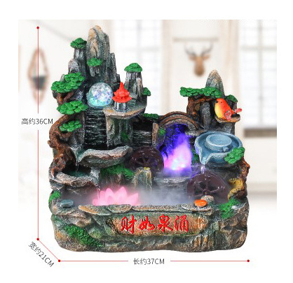 solar art fiberglass water fountains for home decoration