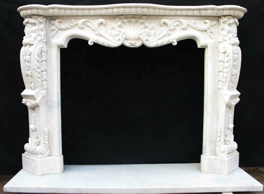 Modern marble mantels decorative fireplace surround