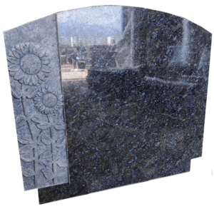 Customized butterfly blue  granite headstone wholesale price