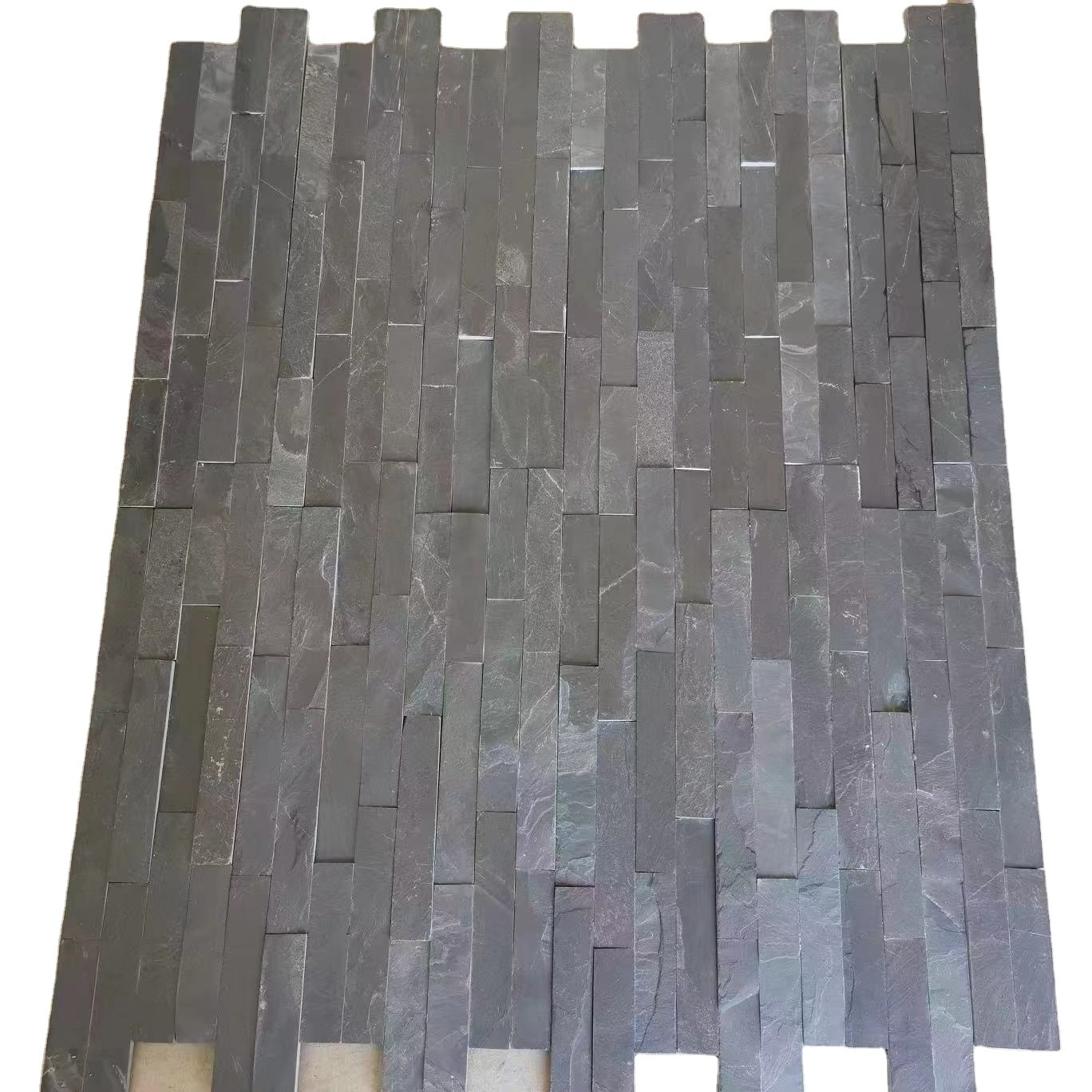 Natural Black Slate Stacked LedgeStone Veneer