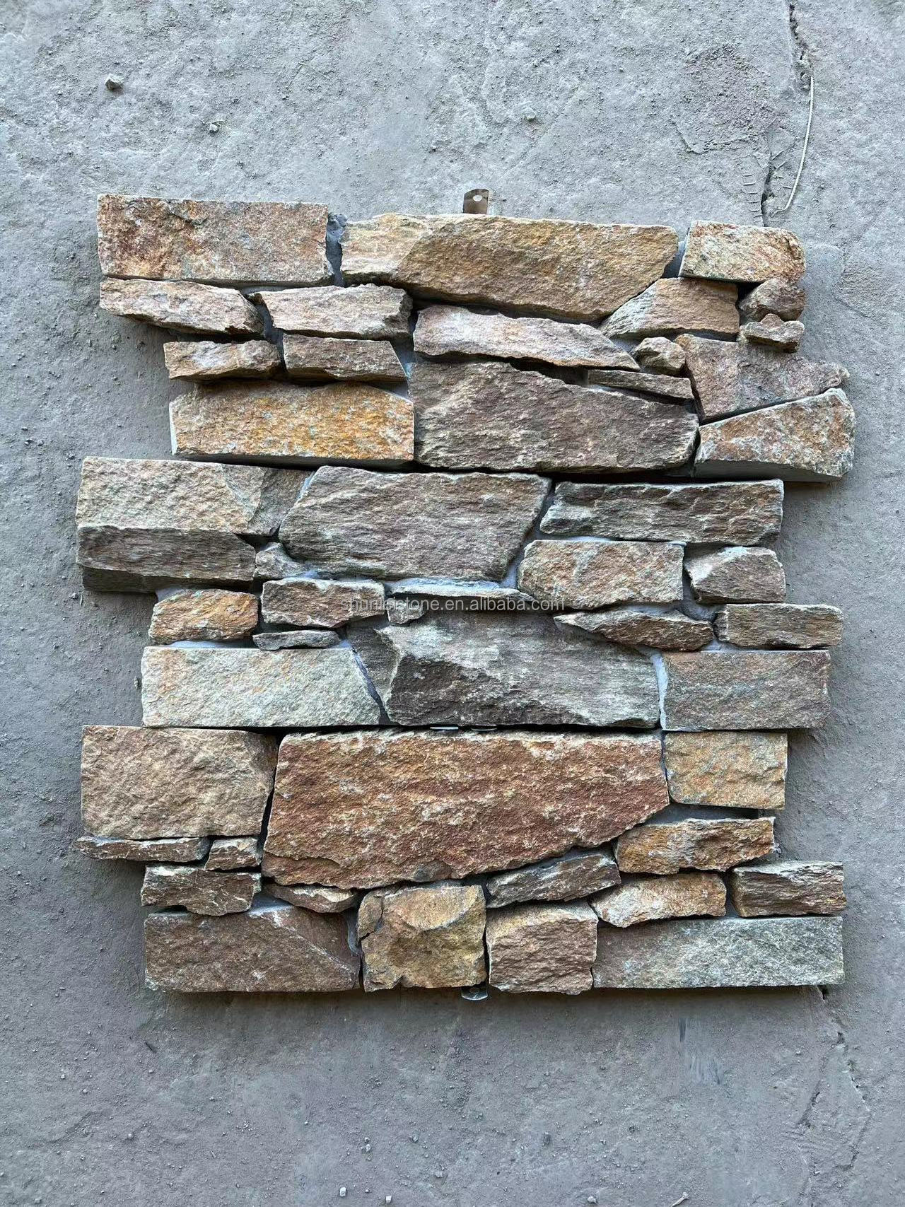 Natural stone ledgestone Z panel cladding