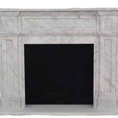 Carved fireplace stone marble fireplace mantel