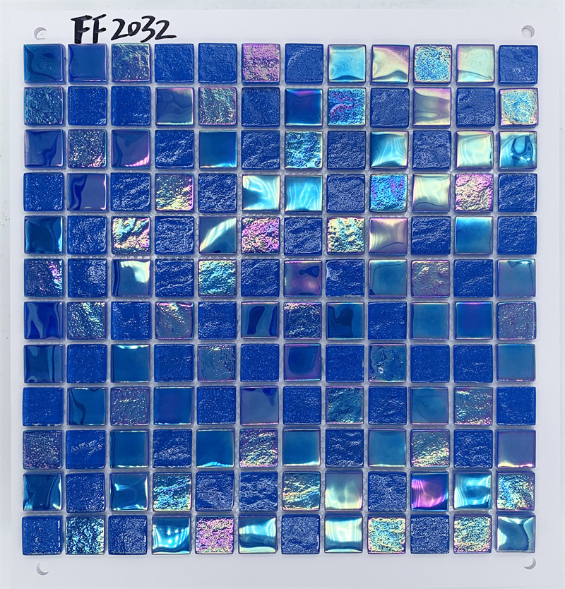 hot melt glass mosaic bathroom floor wall tiles