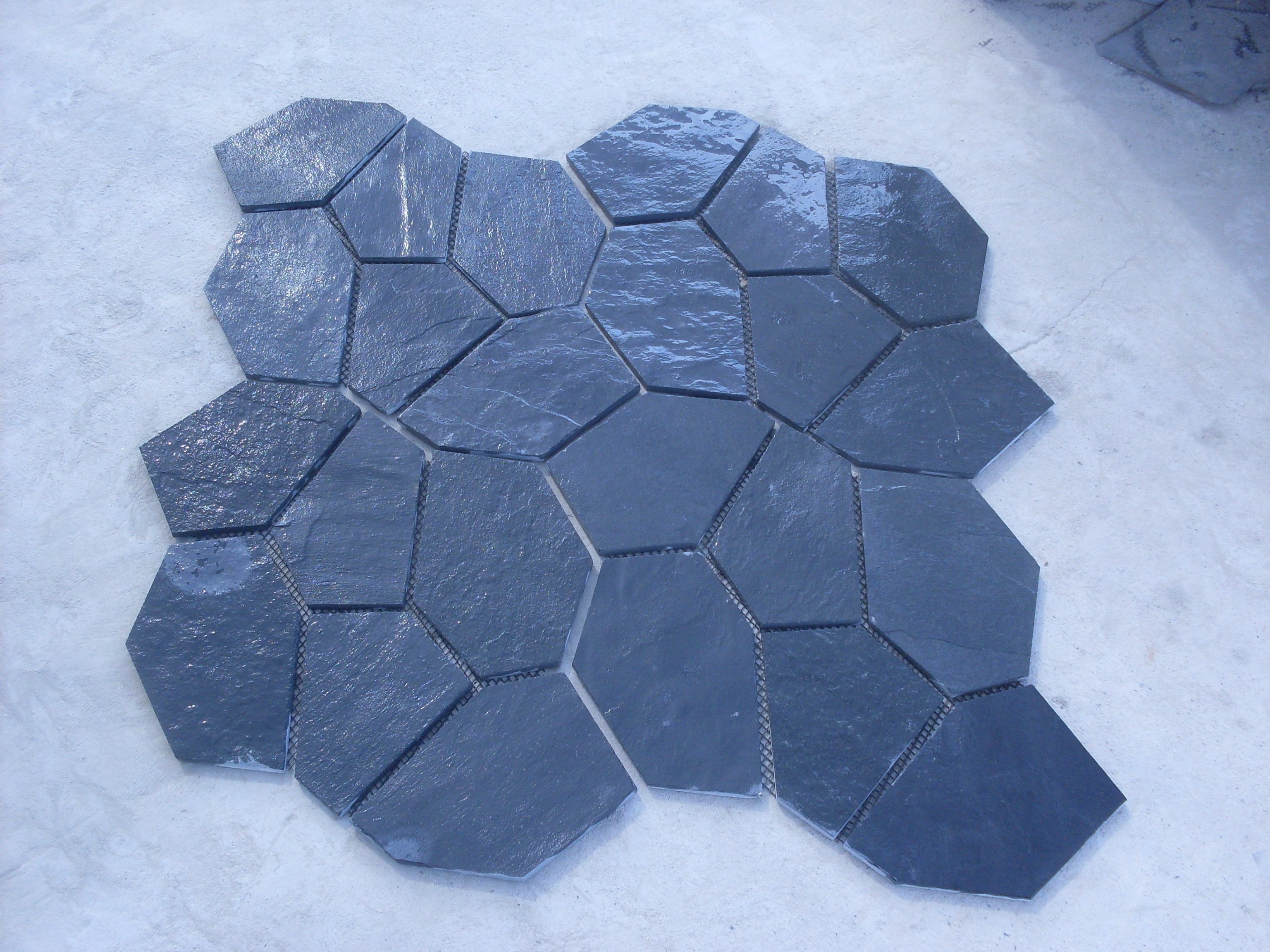 Natural  slate irregular random flagstone paving stone for flooring pavers