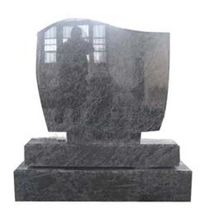 customized single tombstone cheap price natural black granite headstone competitive price