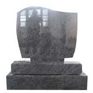 customized single tombstone cheap price natural black granite headstone competitive price