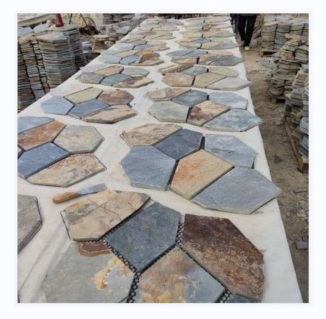 flagstone mesh tiles customized hot sale style wall stone tile wall decoration tiles