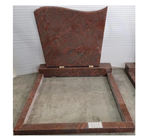 Customized butterfly blue  granite headstone wholesale price