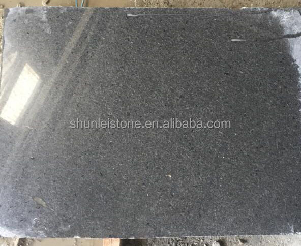 bush hammered surface cheap china impala  black granite tiles customized