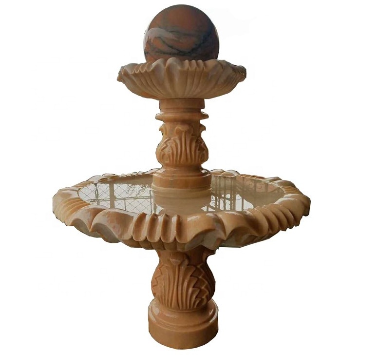 Factory direct sale Floating Stone Rolling Sphere Garden Water Fountain