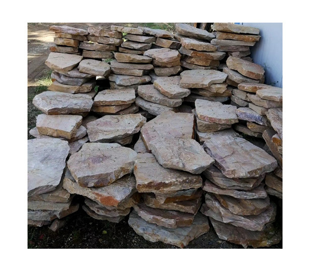 flagstone mesh mosaic rusty slate tiles paver