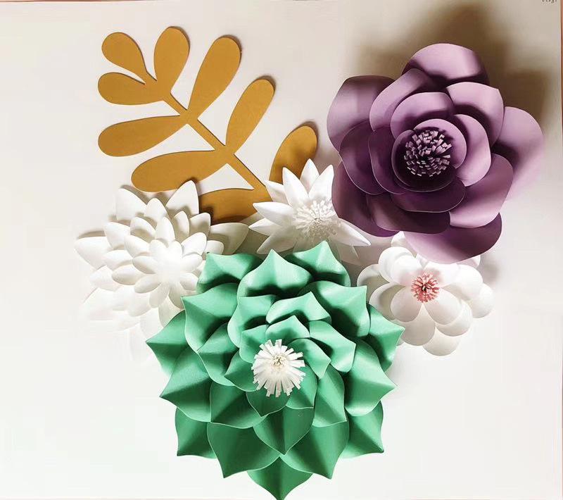 3D Paper Flowers Decorations for Wall Wedding Bridal Shower Baby Shower  Nursery Decor Flower Backdrop 10pcs