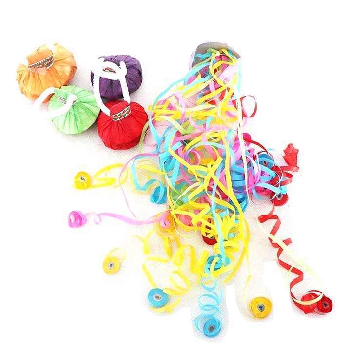 Hand Throw Streamers Confetti Poppers No Mess Paper Crackers for Birthday Wedding Celebrations Graduation Party Favors