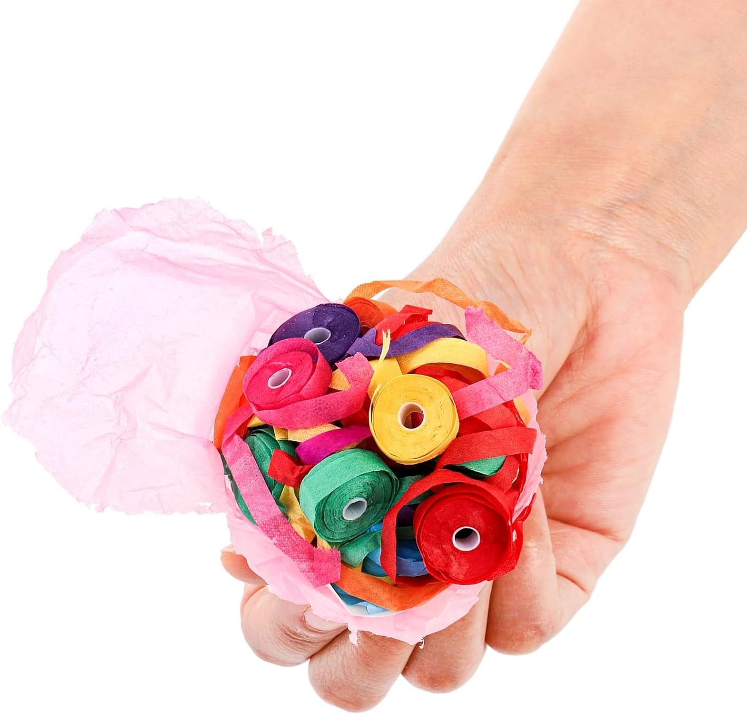 No Mess Confetti Paper Shakers Throw Streamers Poppers for Party Celebrations Multicolor