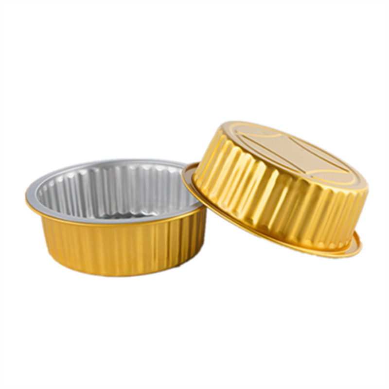 Wholesale Gold Baking Pans Pie Pan Aluminum Foil Round Container Disposable