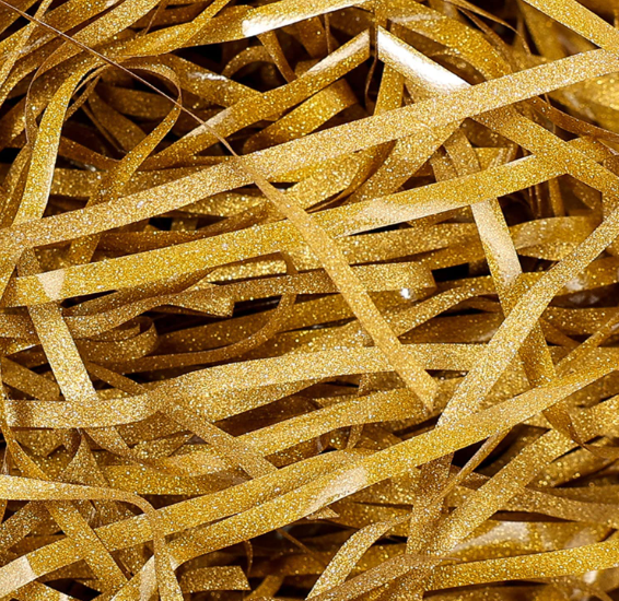 Glitter Raffia Grass Shiny PP Raffia Shredded Paper Confetti Raffia Paper for Easter Basket Gift Packaging Filling