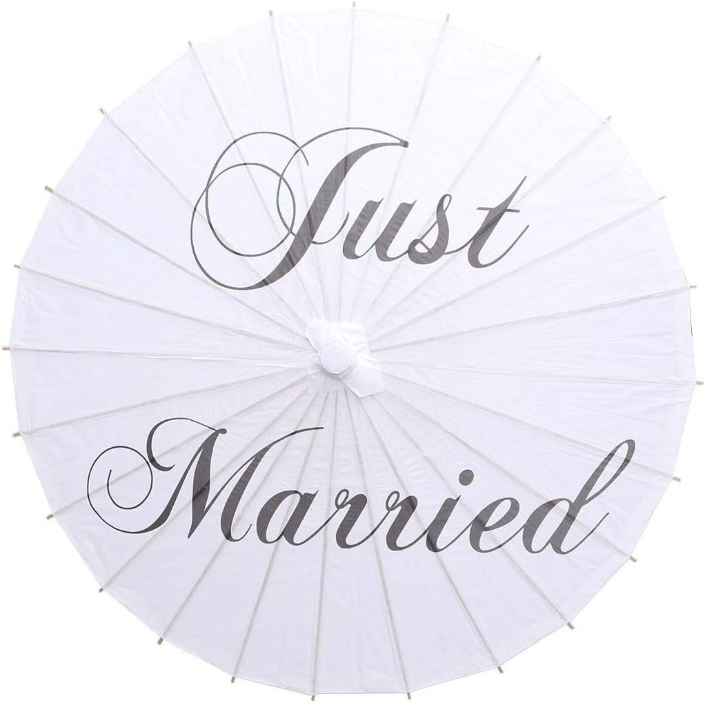 Oil Paper Umbrella Asian Japanese Chinese Paper Umbrella Just Married Wedding Bridal Party