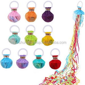 Metallic Multicolor hand throw streamers Confetti Crackers Poppers throw streamers for Birthday Wedding Graduation Party Favors