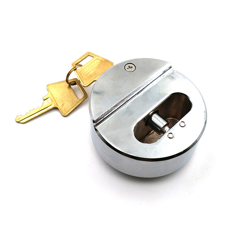 Modern SH Durable Anti-theft chromium plating Hardened Steel Round Hasp Truck Door Van lock Padlock