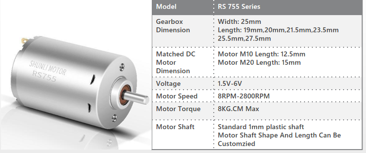 Shunli Custom Electric 12v-48v dc motor high torque 18000 rpm 25000 rpm brushed 775