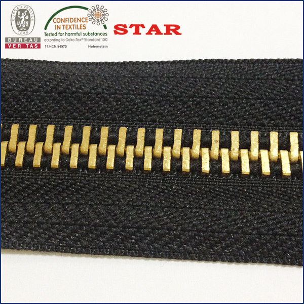 china No 5 heavy duty tent zippers metal zipper long chain