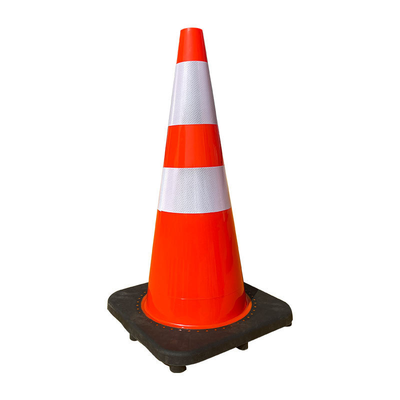 Safety 700mm Road Cone Warning Pvc 28 Inch Construction Cones Red Orange Traffic Cone With Reflective